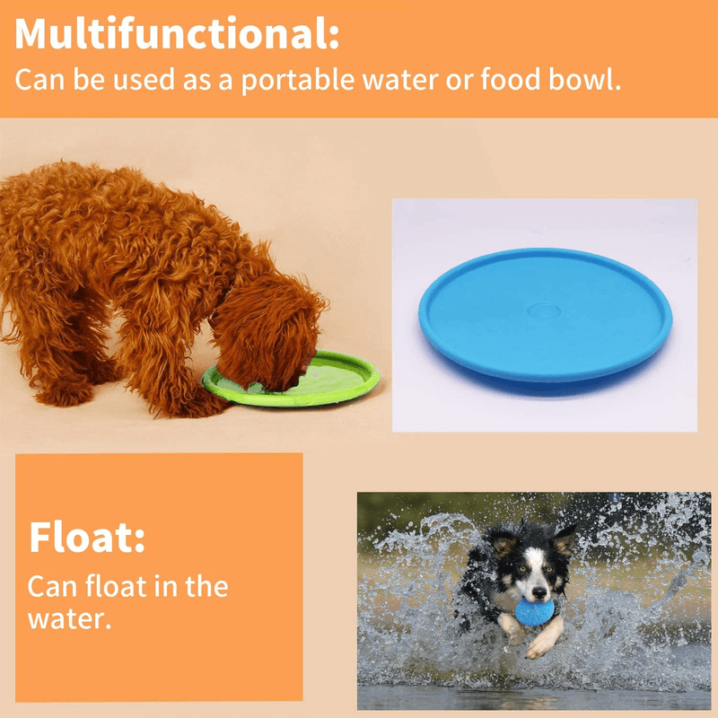 Natural soft rubber frisbee for dogs