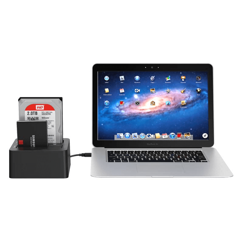 Dual bay usb 3.0 1 to 1 clone hdd docking station