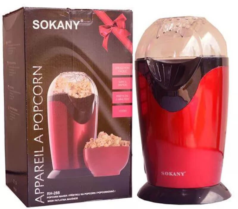 Oil free home made popcorn maker