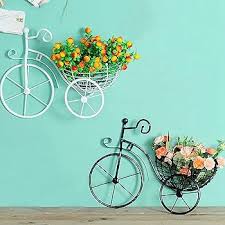 Bicycle Design Wall Mounted Basket Indoor and Outdoor - Prozone