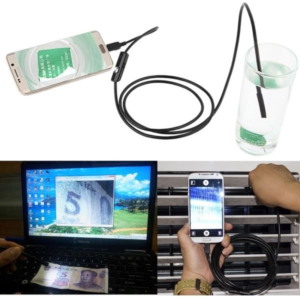 11.5 feet endoscope cable camera with 6 led lights