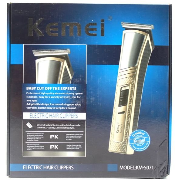 Kemei km-5071 rechargeable hair clipper powerful hair trimmer