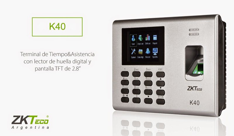 Zkteco k40 attendance machine with 1 year warranty