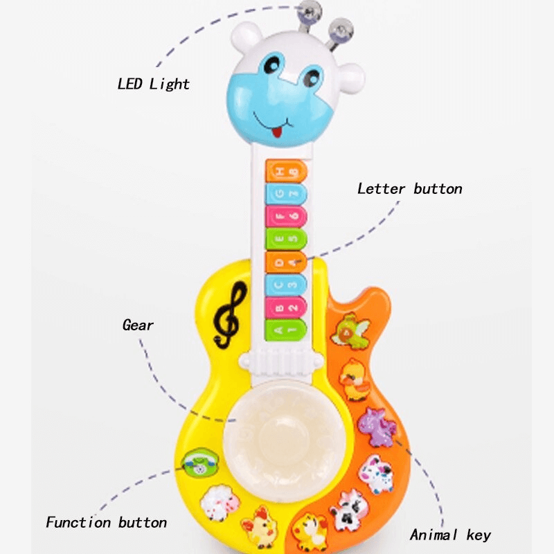 Electronic guitar piano instrument baby toy