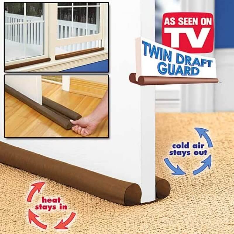Pack of 3 twin draft for doors and windows 36inches