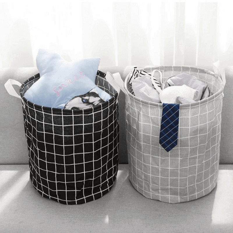 Folding cloth waterproof laundry basket