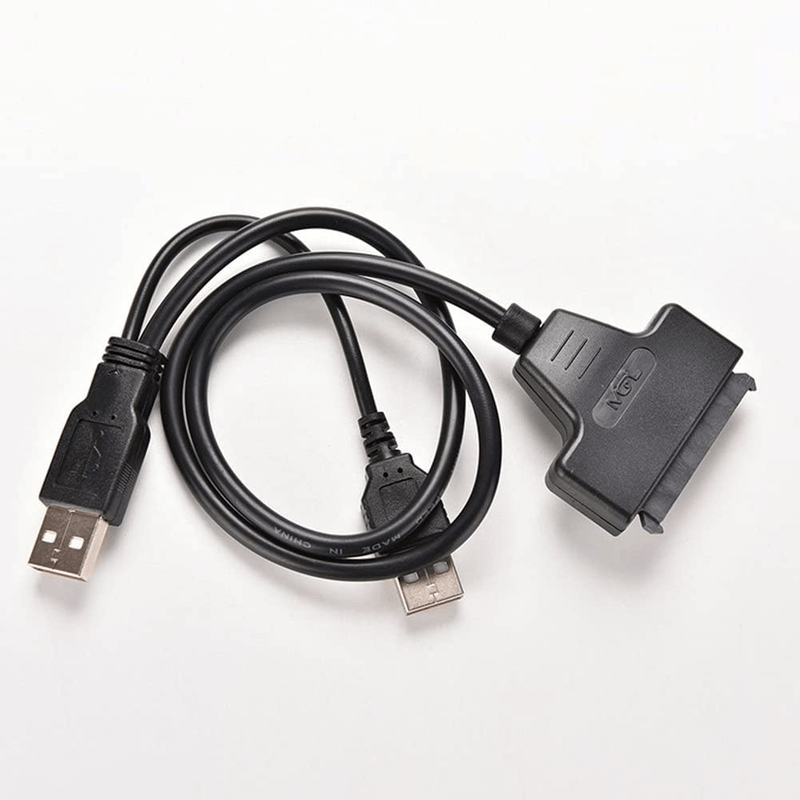 High speed dual usb 2.0 to 2.5 sata hdd adapter