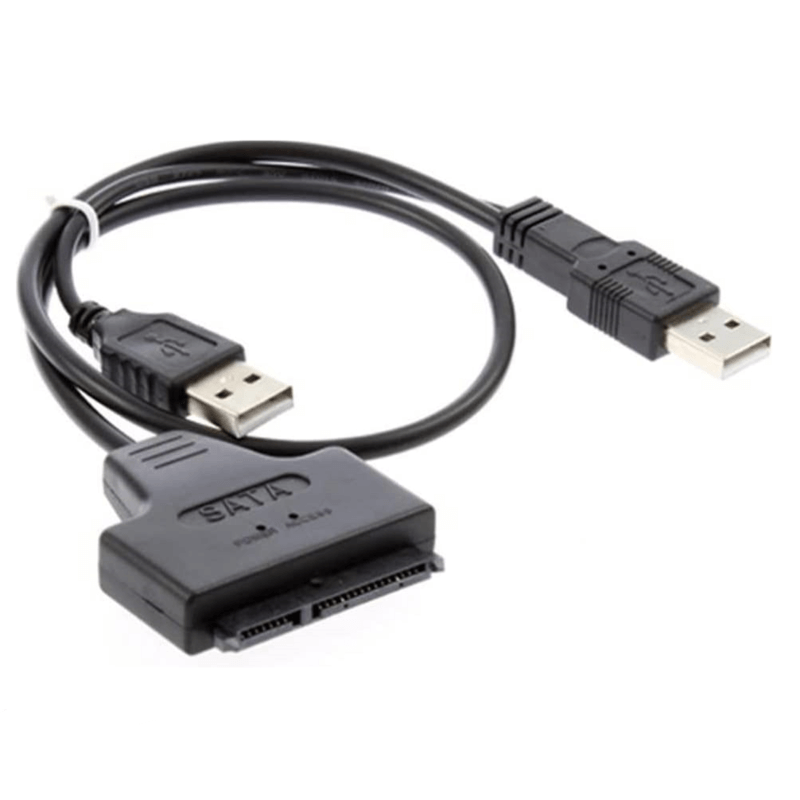 High speed dual usb 2.0 to 2.5 sata hdd adapter