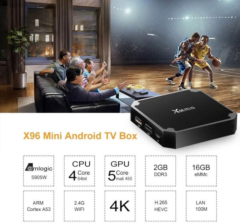 X96 mini smart android tv box