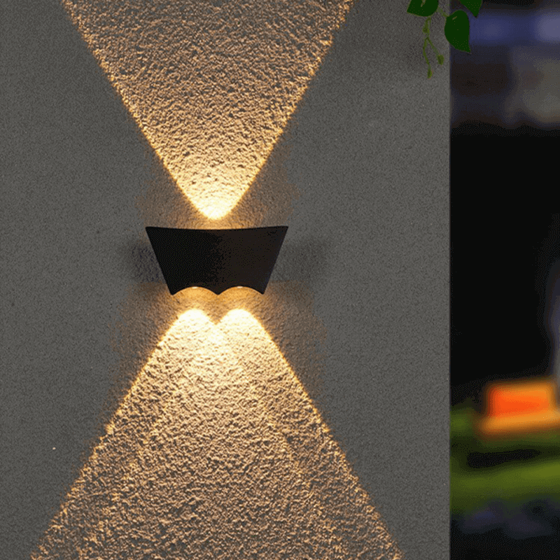 2 in 1 up down bat shaped wall lamp