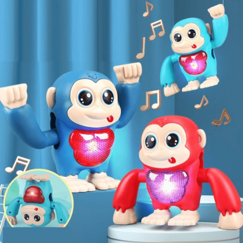 Electric dancing baby monkey flipping toy