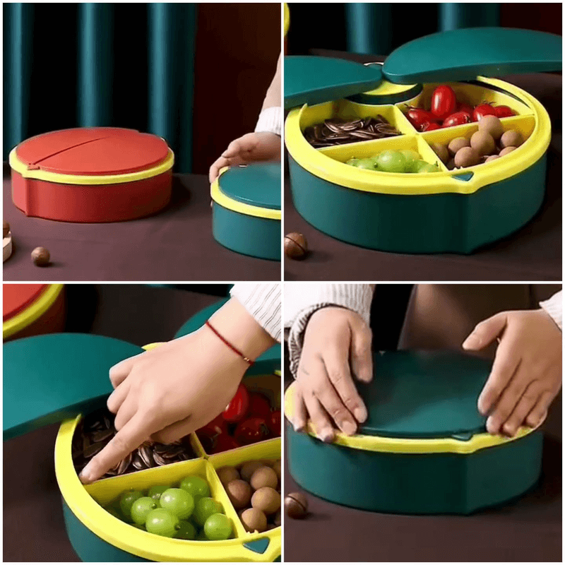 4 partition luxury dry fruit storage box