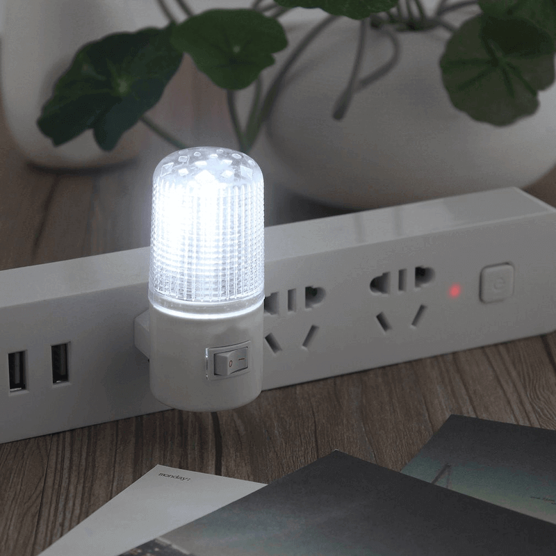 2 pcs led dim night light wall plug for bedroom
