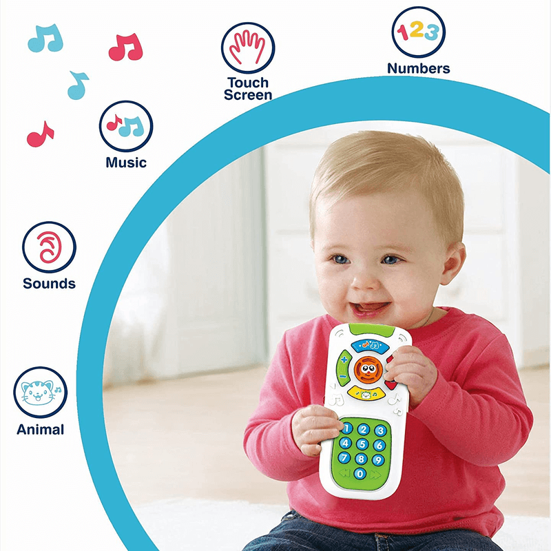 Baby musical tv remote control and smart phone toy