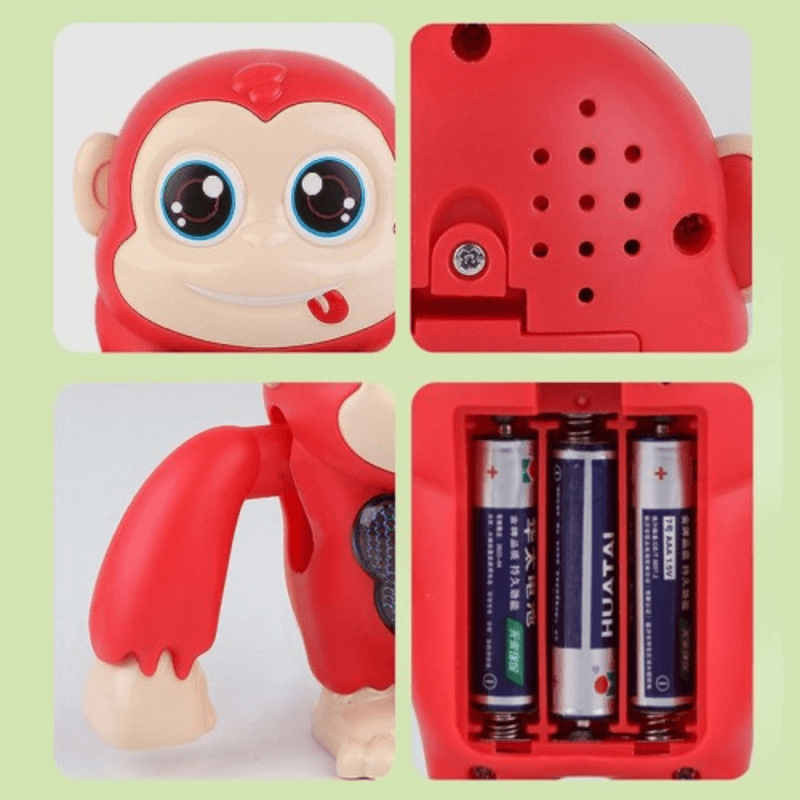 Electric dancing baby monkey flipping toy