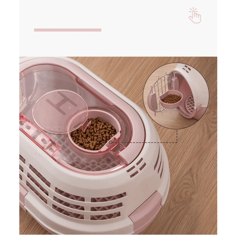 Portable pet kennel with safety door lock