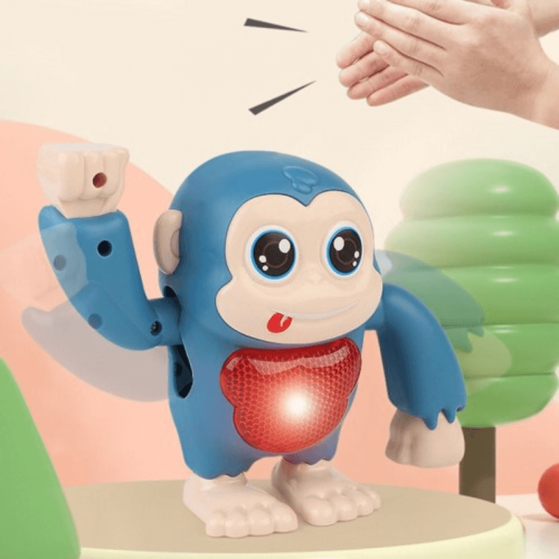 Electric dancing baby monkey flipping toy