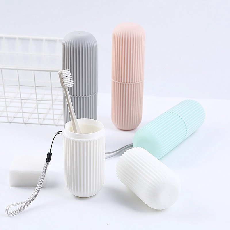 2 pcs portable toothbrush toothpaste holder for travel