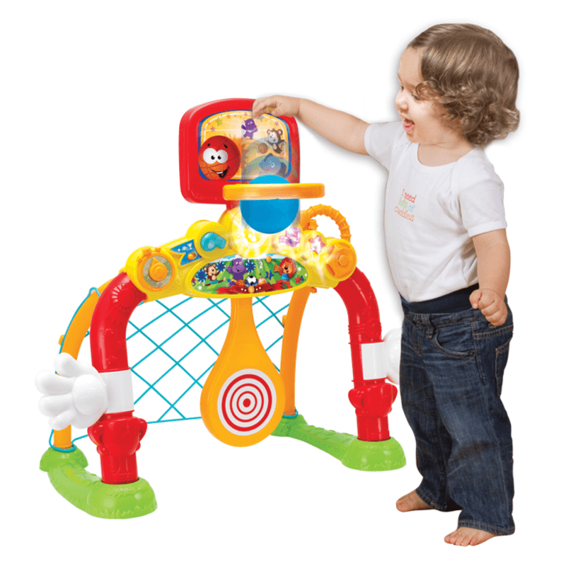 4 in 1 kids fun goal set music lights