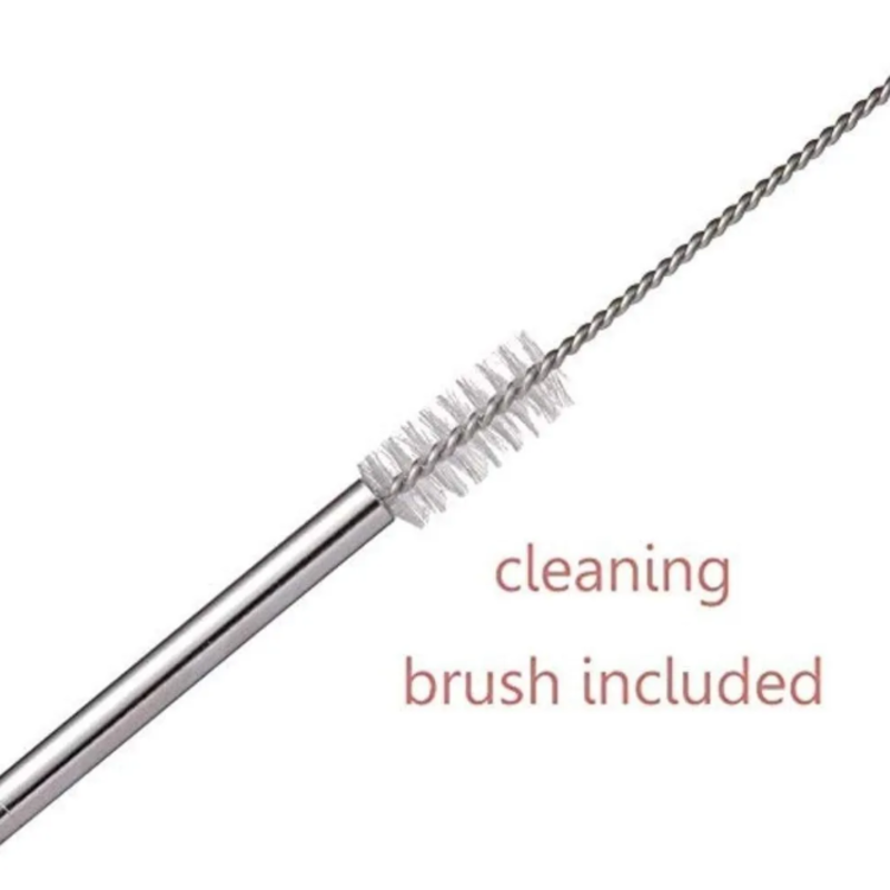 Reusable stainless steel straws pack of 5