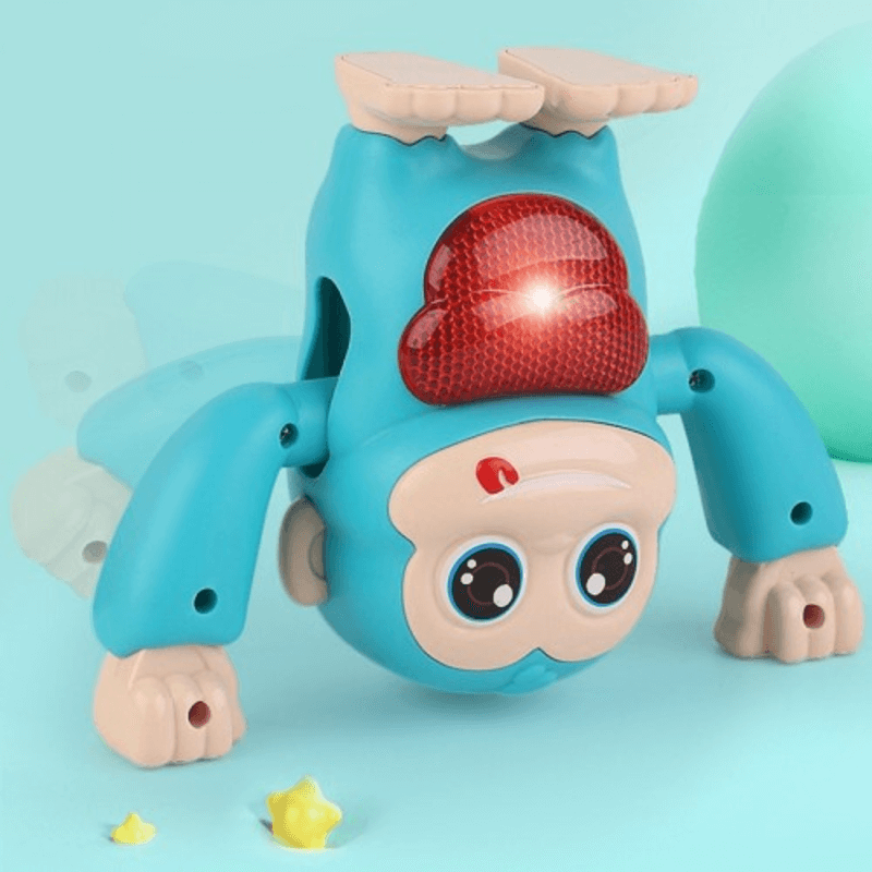 Electric dancing baby monkey flipping toy