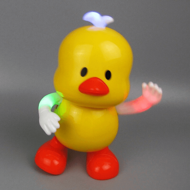 Electric yellow little duck robot toy