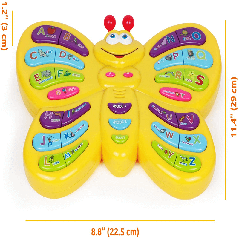 Electronic alphabet butterfly educational toy