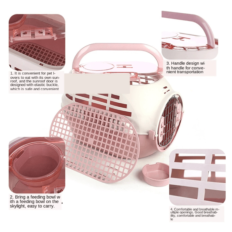 Portable pet kennel with safety door lock