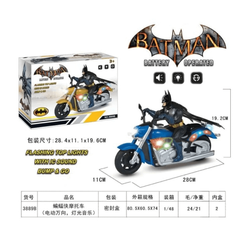 Batman figure bump n go motor bike