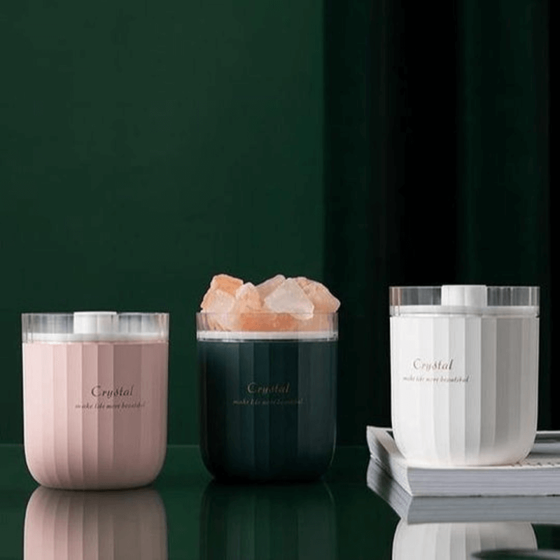 Portable crystal salt cool mist humidifier aromatherapy
