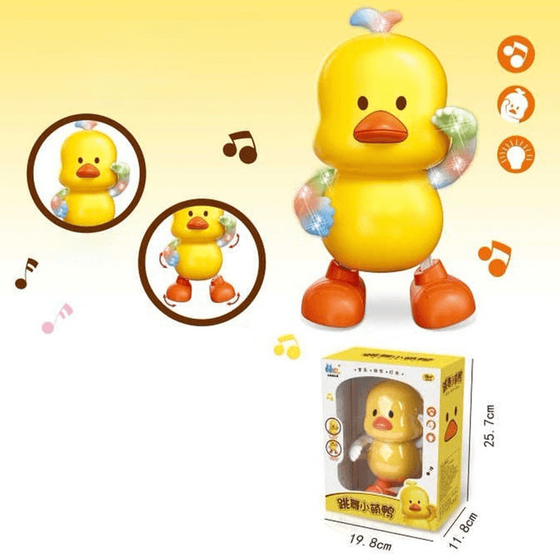 Electric yellow little duck robot toy