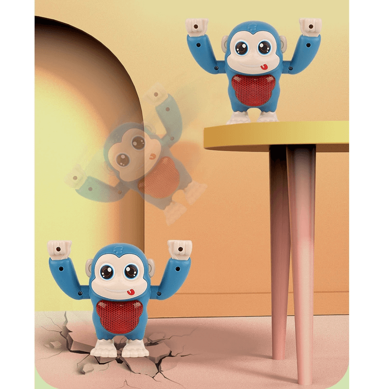 Electric dancing baby monkey flipping toy