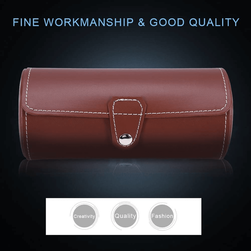 3 slot leather watch organizer