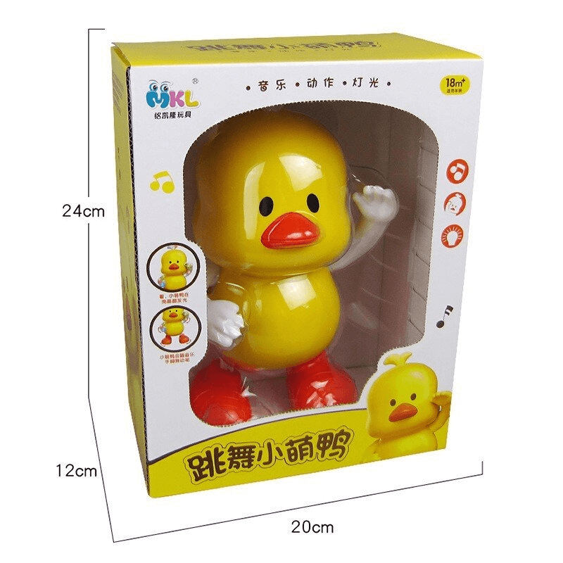 Electric yellow little duck robot toy