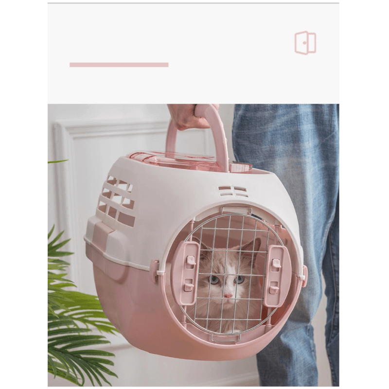 Portable pet kennel with safety door lock