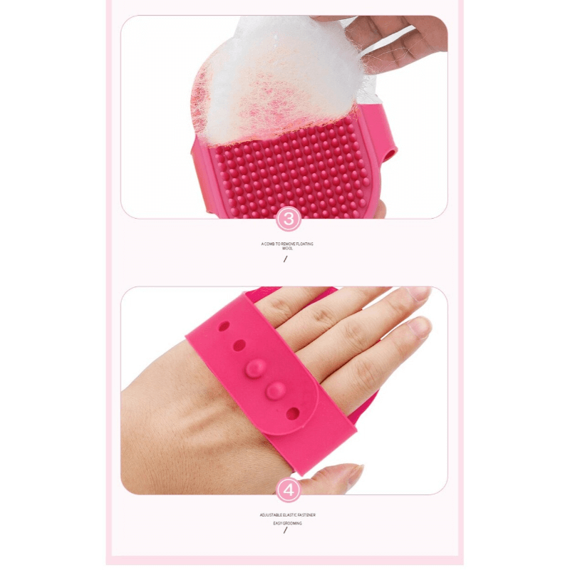Pet brush hair removal rubber comb