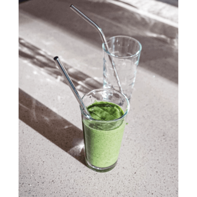 Reusable stainless steel straws pack of 5