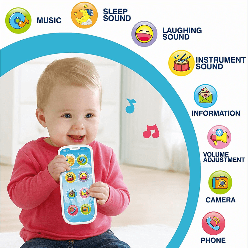 Baby musical tv remote control and smart phone toy