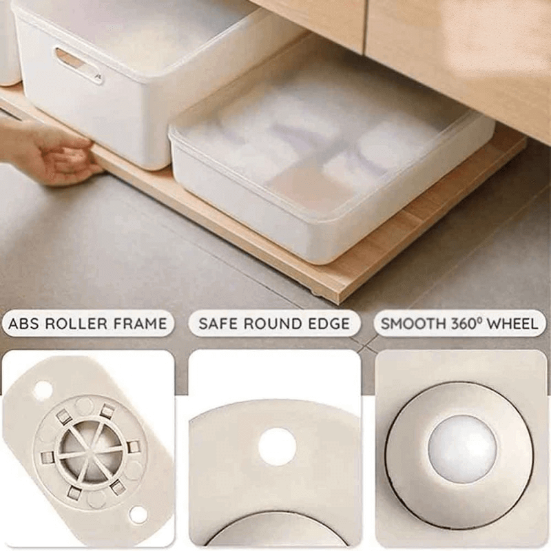 4 pcs rotating ball wheels self adhesive
