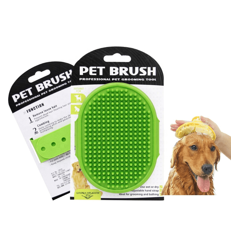 Pet brush hair removal rubber comb