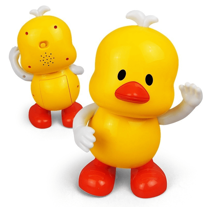 Electric yellow little duck robot toy