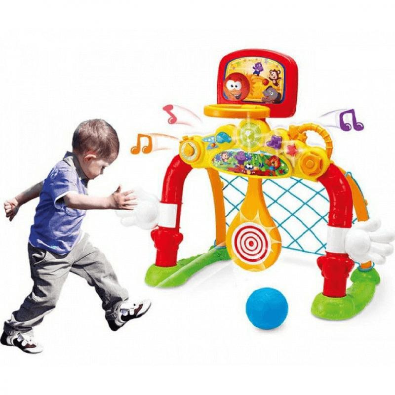 4 in 1 kids fun goal set music lights