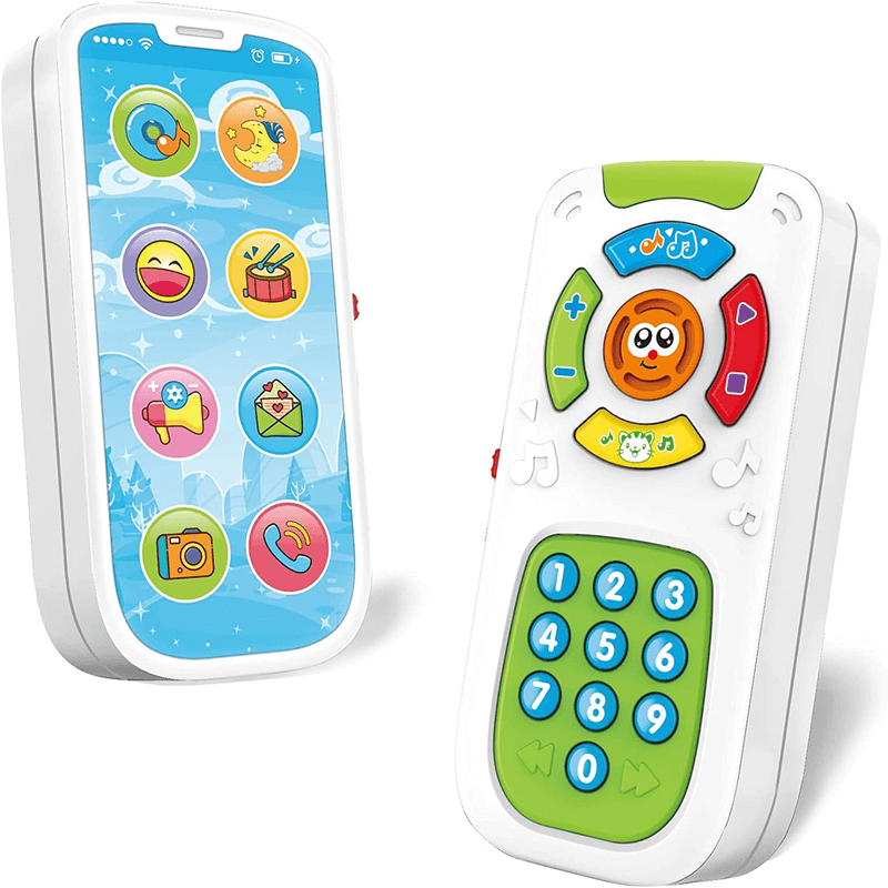 Baby musical tv remote control and smart phone toy