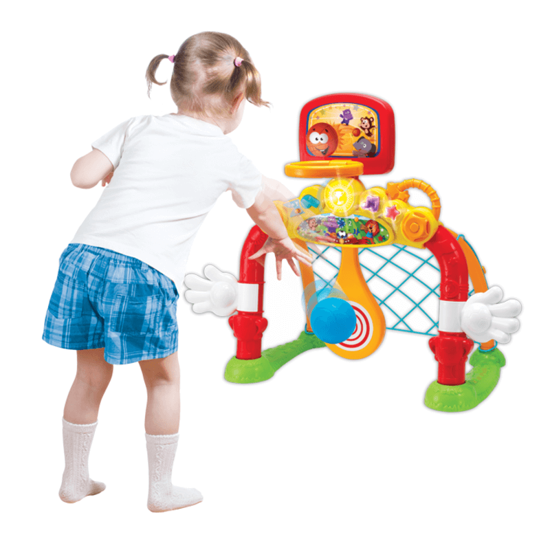 4 in 1 kids fun goal set music lights