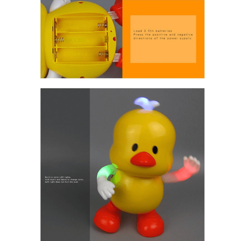 Electric yellow little duck robot toy