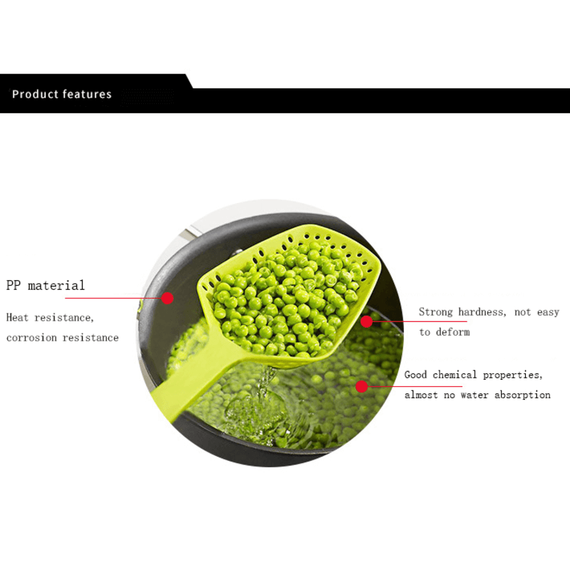 2 pcs kitchen scoop colander strainer