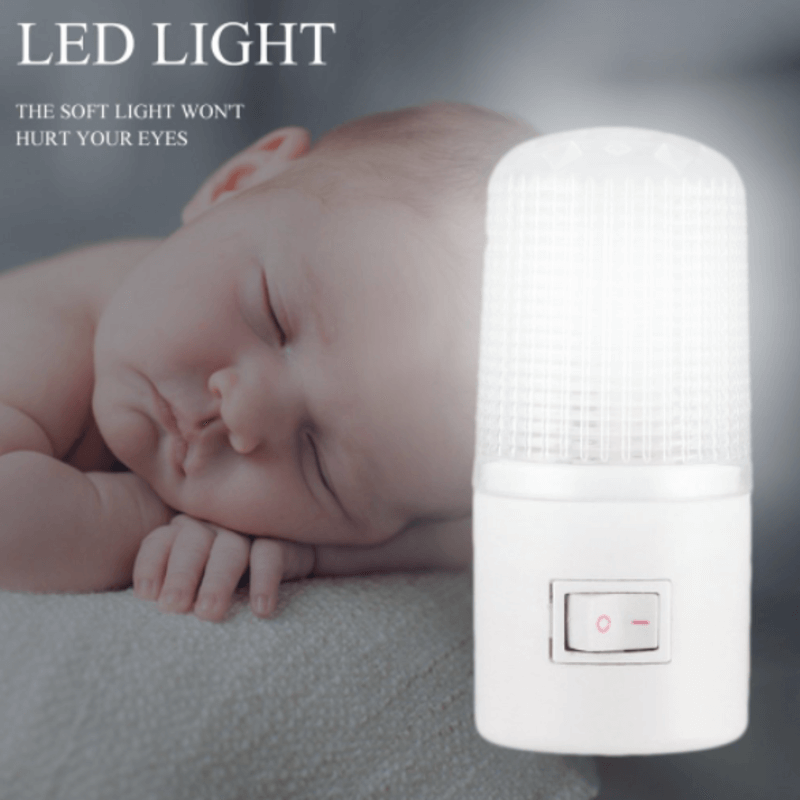 2 pcs led dim night light wall plug for bedroom