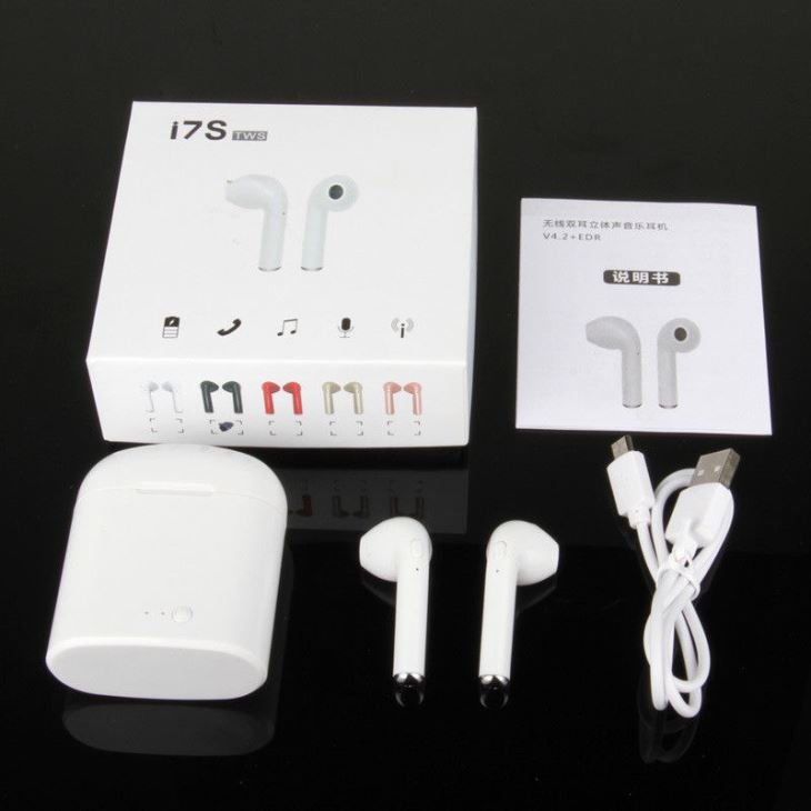 Hbq i7 tws twins true wireless earbuds with charging box