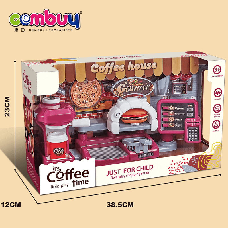 Cafe role play kids coffee maker toy