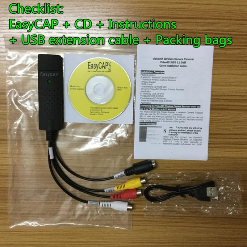 Easy cap usb